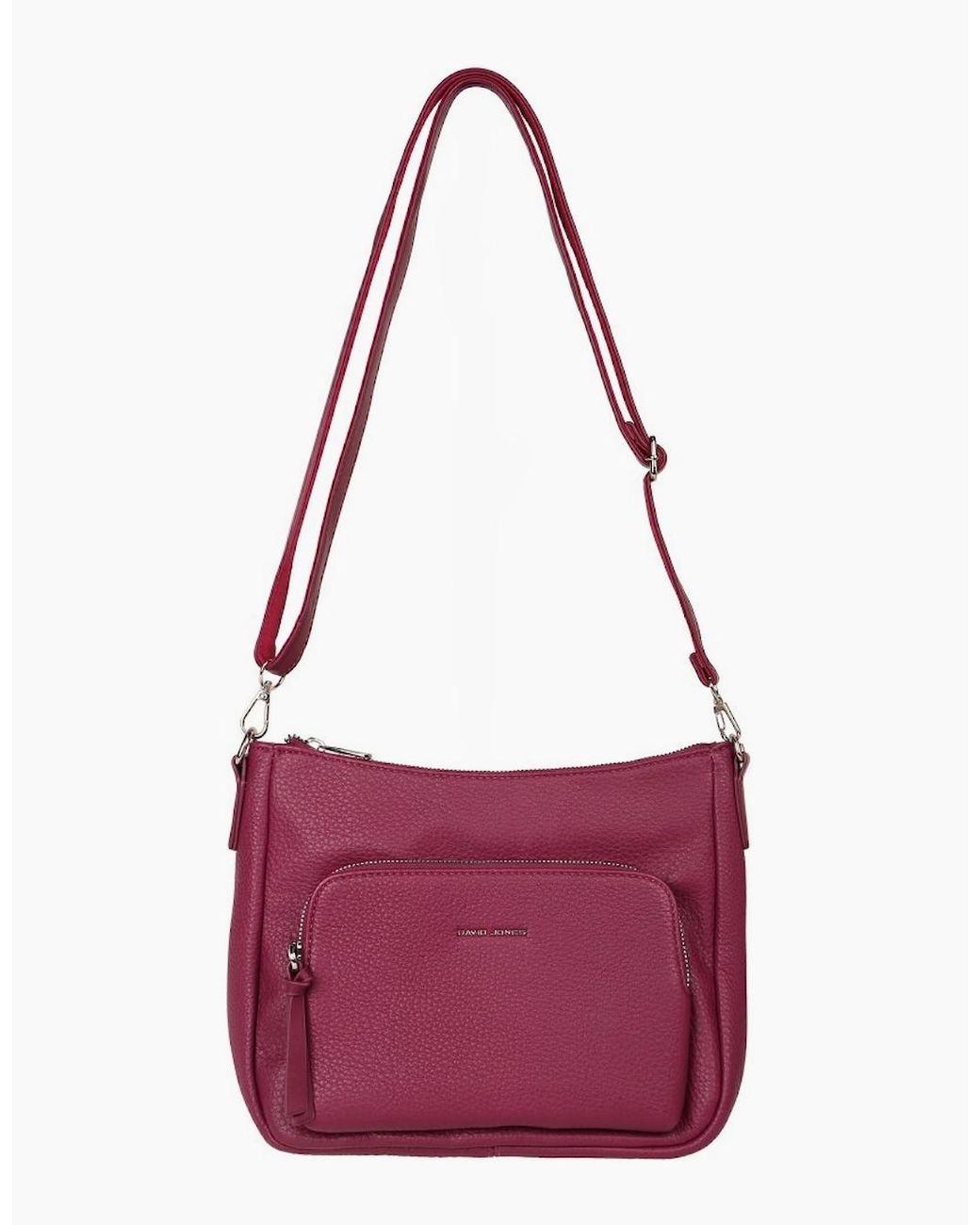 David Jones Red Bordeaux Shoulder Bag