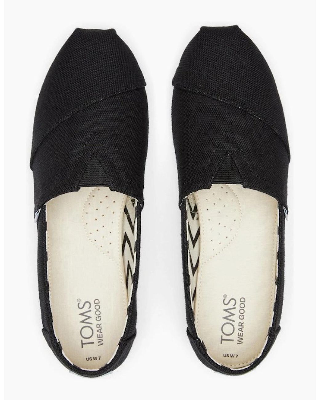 TOMS Black Alpargata Slip On Shoes