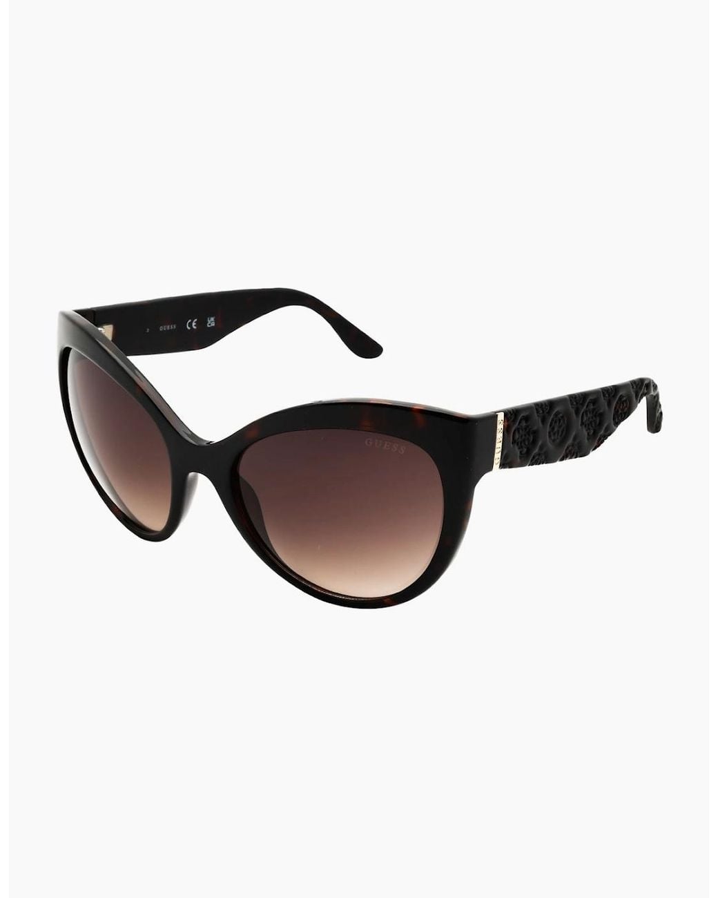 Guess Brown Dark Havana Frame Gradient Sunglasses