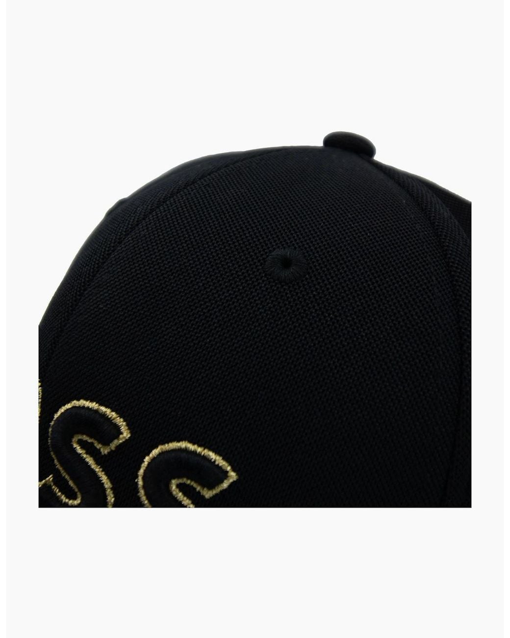 Boss Black Knitted-Piqué Six-Panel Cap With Embroidered Logo 003 for men