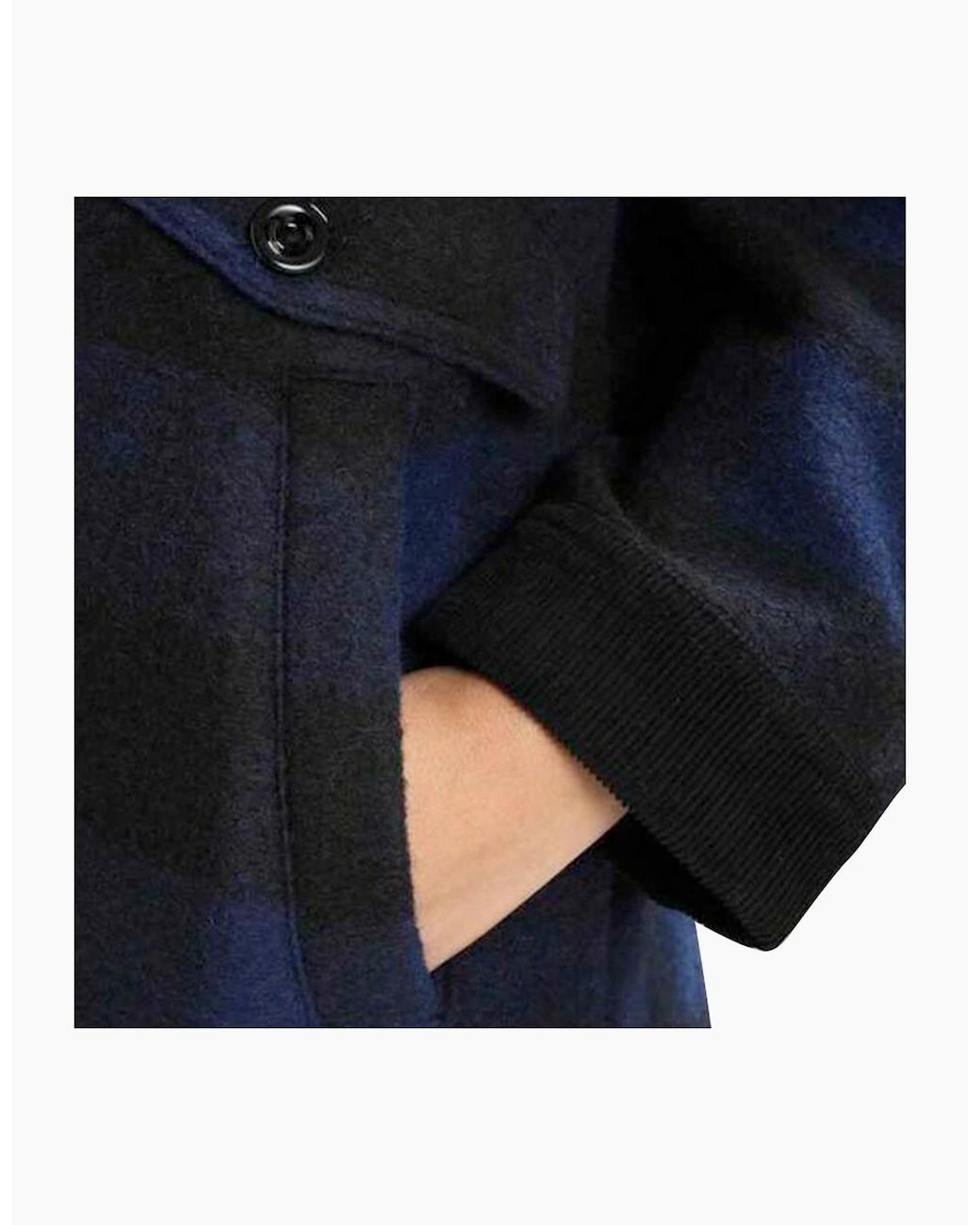 DIESEL Blue W-Dana Waistcoat Single Breasted Trench Xxs L Buffalo Check