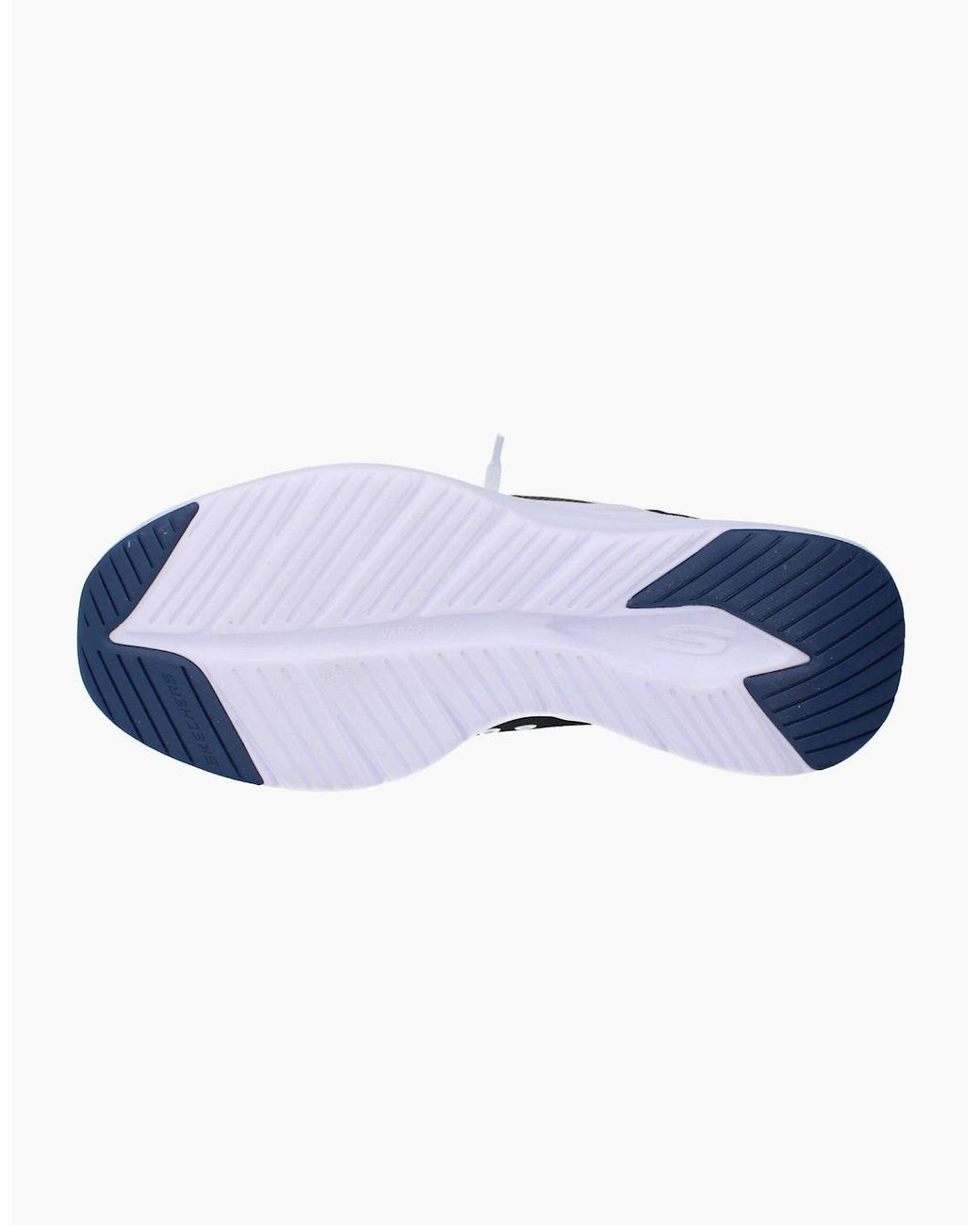 Skechers Blue Hands Free Slip-Ins Contour Foam Trainers 150404 Shoes Wnv