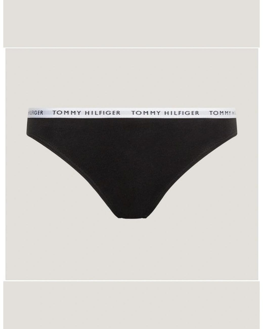 Tommy Hilfiger Black 3-Pack Logo Waistband Bikini Briefs