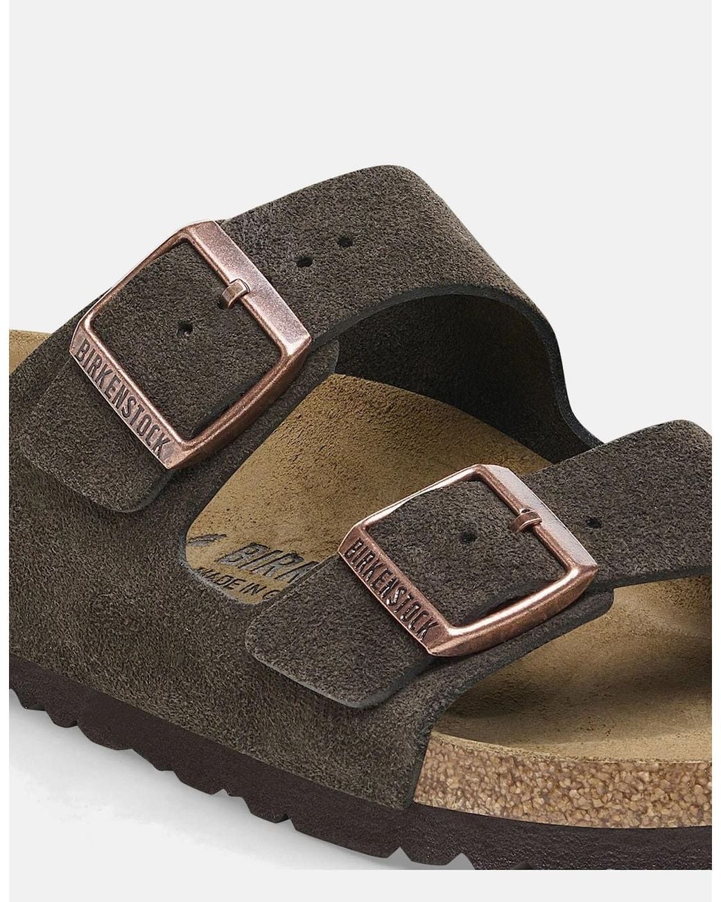 Birkenstock Arizona Brown Arizona Suede Leather Sandal for men
