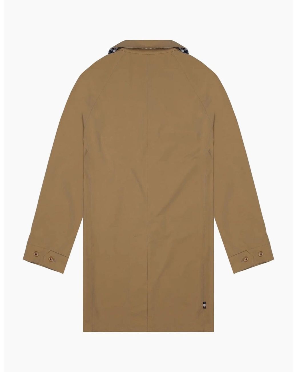Aquascutum Natural Active Stretch Caban Trench Coat Khaki Jacket for men