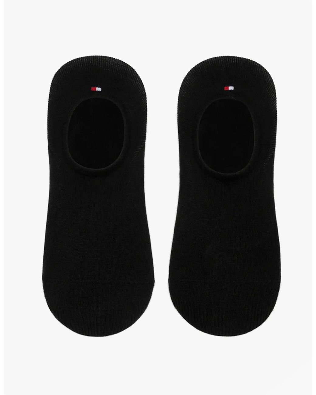 Tommy Hilfiger Black 2 Pack Invisible Socks