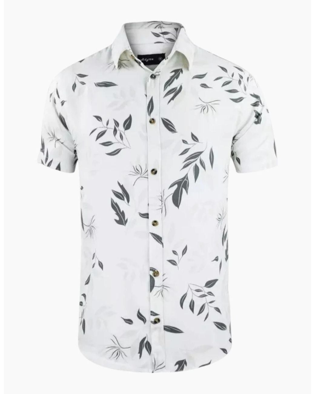 Springfield White Hawaiian Shirts Aloha Summer Casual Beach Holiday Viscose Floral New Top for men