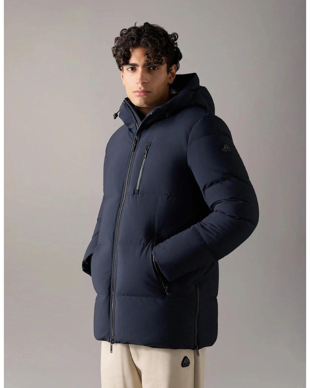 Moose Knuckles Blue Soho 3Q Jacket 833 for men