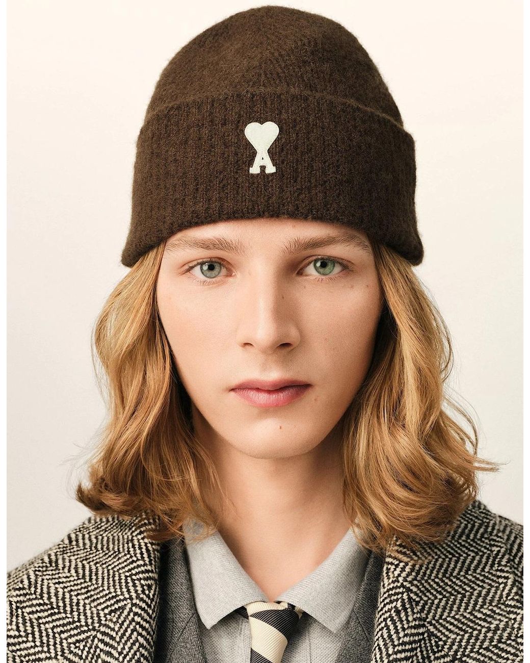 AMI Brown Contrast Adc Hat for men