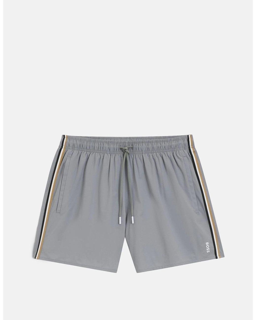 Boss Gray Iconic Swimshorts for men