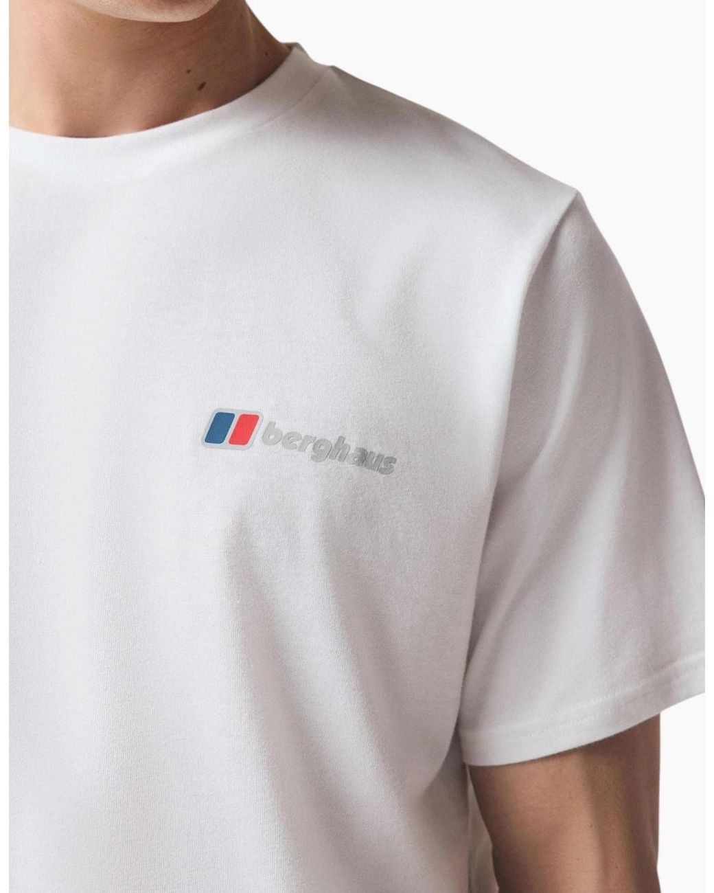 Berghaus Green T Shirt Mountain Side Crew Neck Short Sleeve Cotton Summer Tee for men