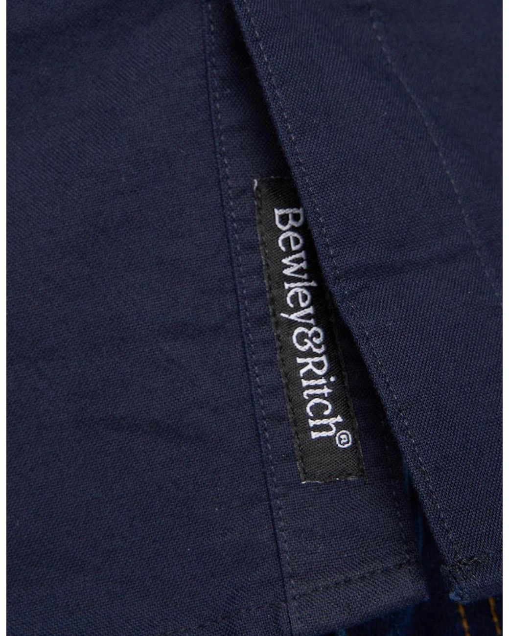 Bewley & Ritch Blue Bewley & Ritch Chatmen Slim Fit Shirt Dark for men