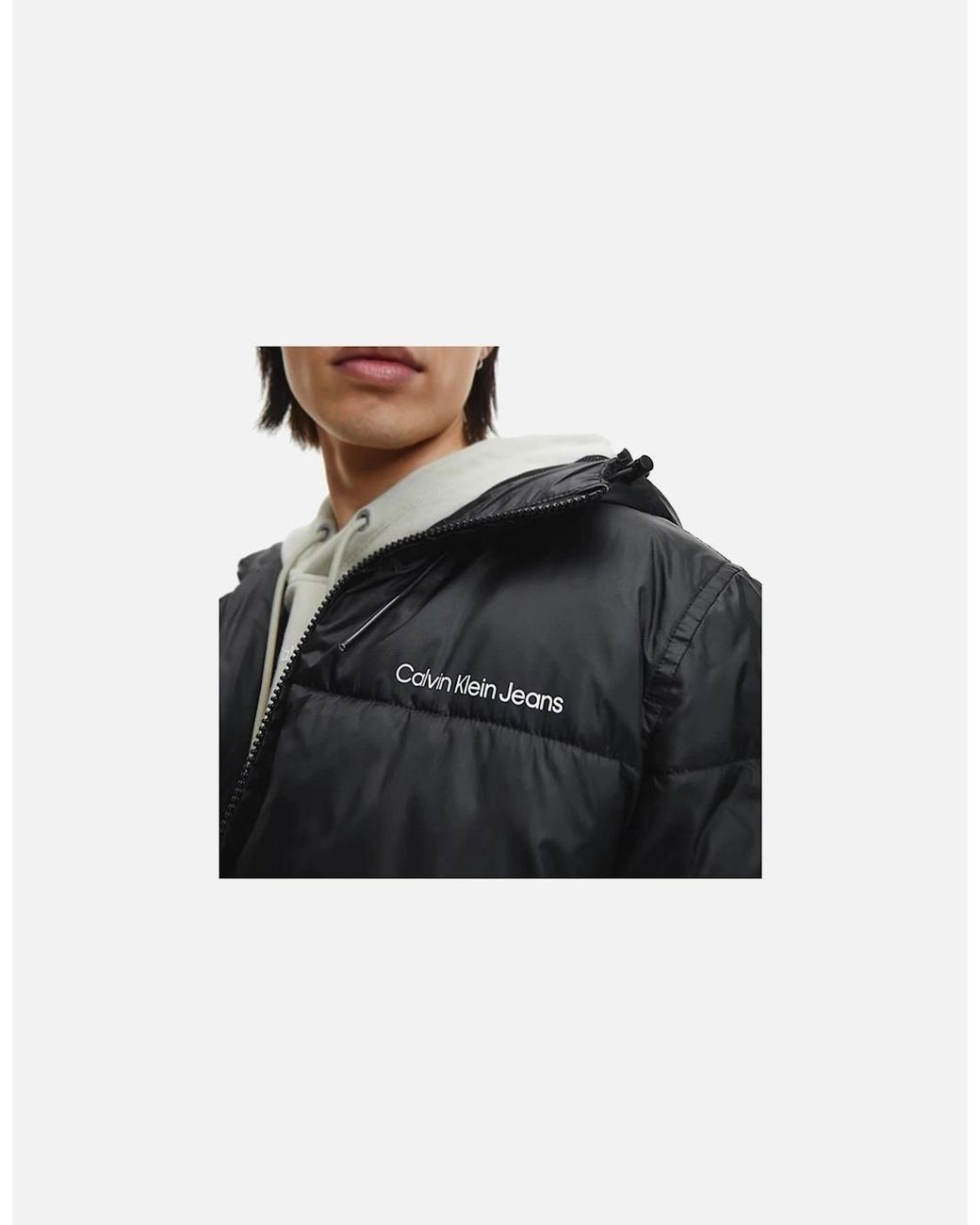 Calvin Klein Black Recycled Polyester Padded Jacket for men