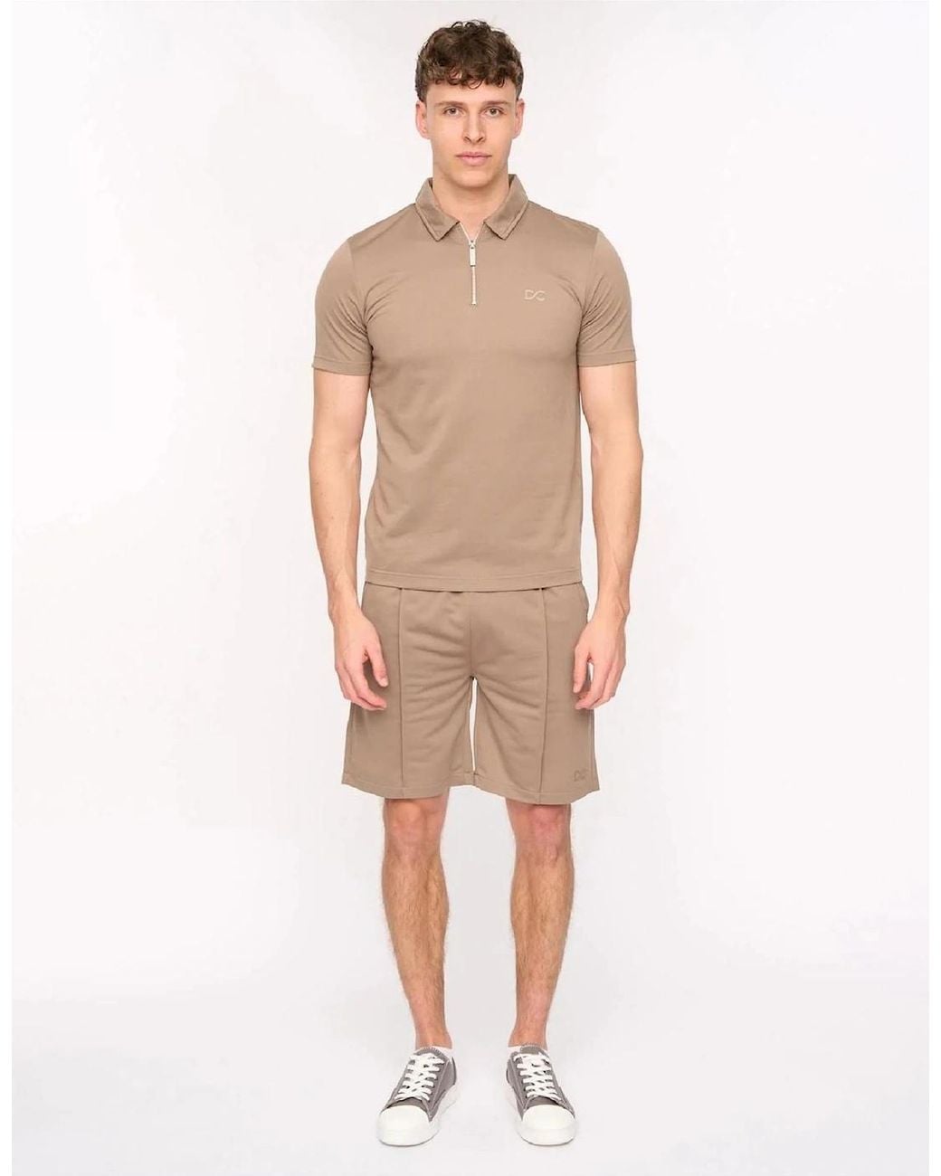 Duck and Cover Natural Medford Collared Neck Short Sleeve Shirt And Set for men
