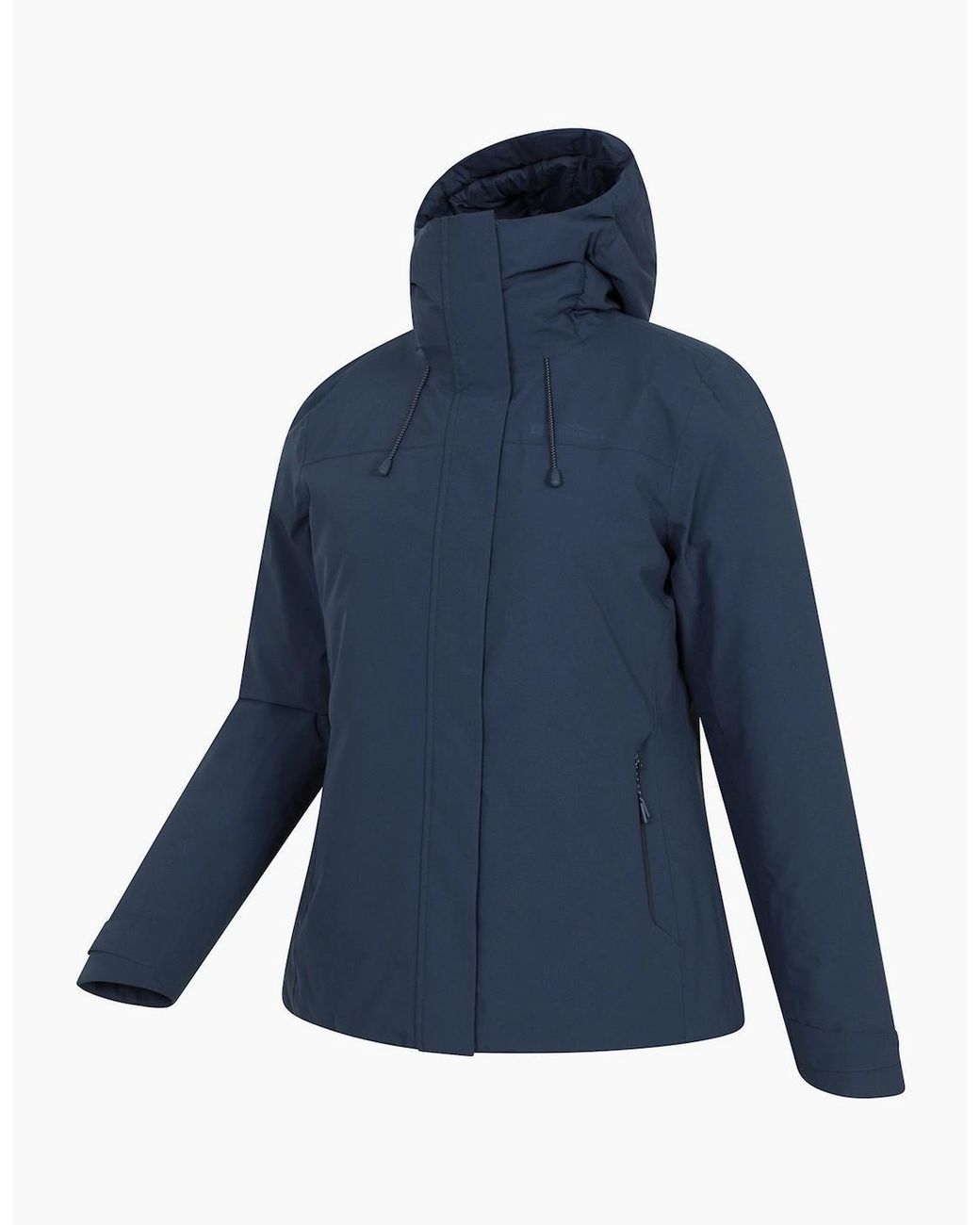Mountain Warehouse Blue Ladies Mallory Short Waterproof Padded Jacket