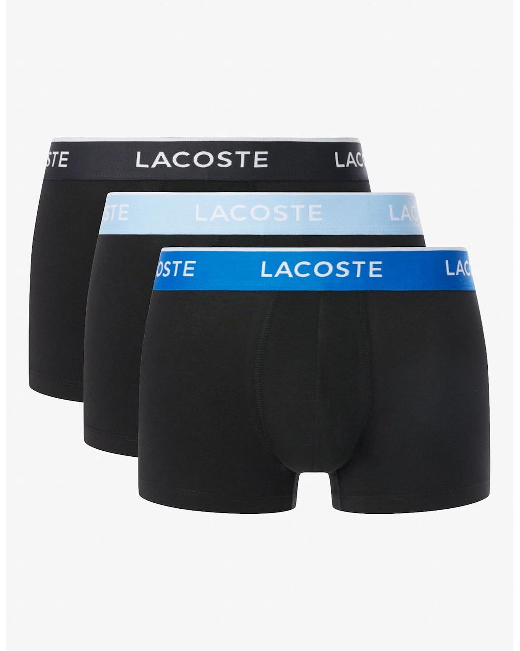 Lacoste Blue 3-Pack Trunks for men