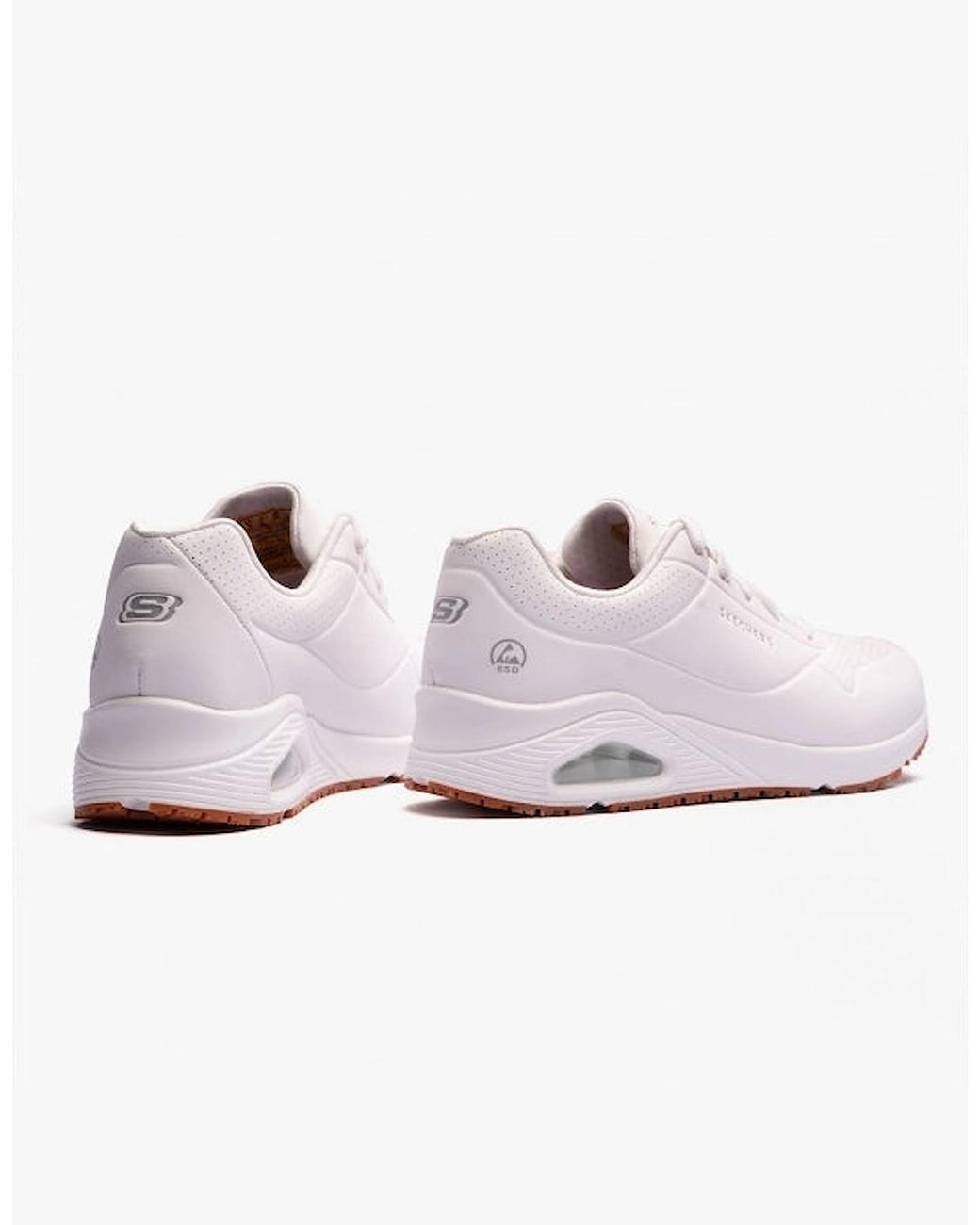 Skechers White Work 108021Ec Uno Sr Occupational Trainers