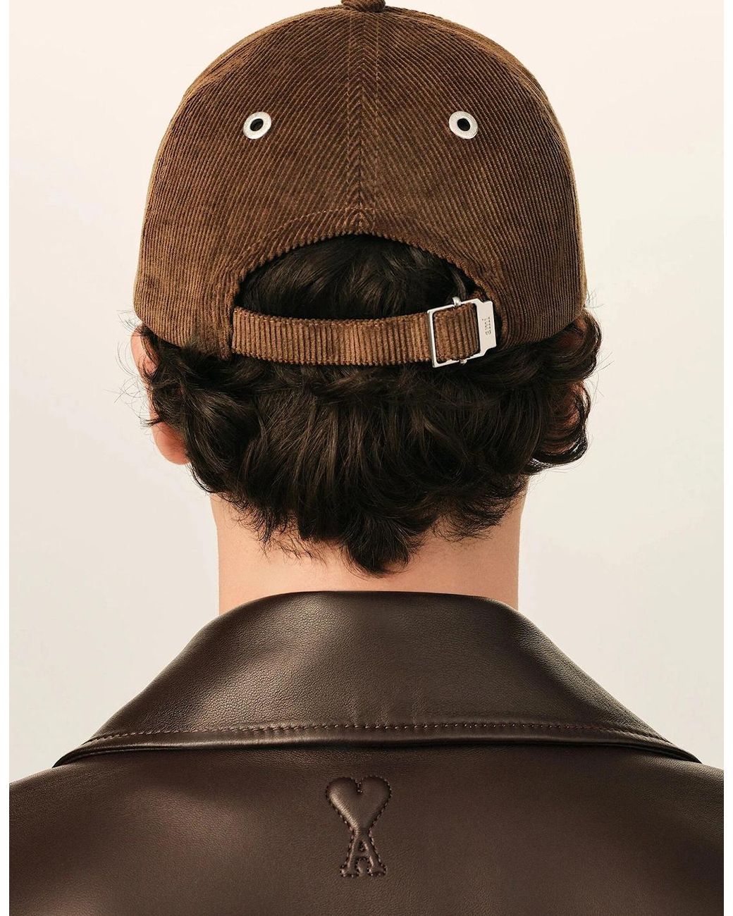 AMI Brown Adc Embroidery Cap for men