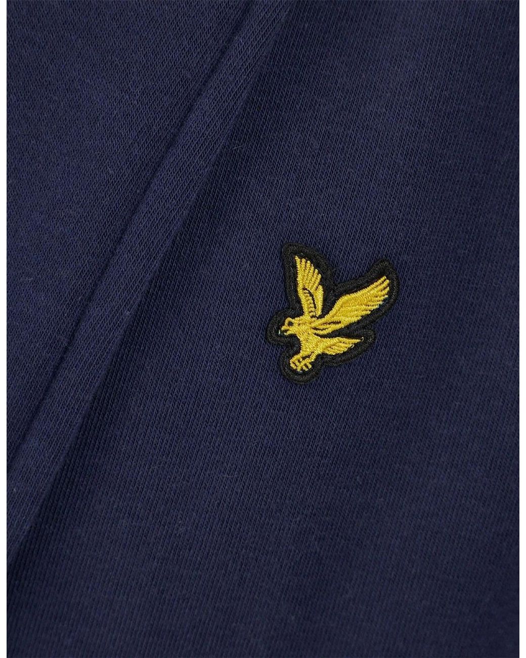 Lyle & Scott Blue Matthew Shawl Neck Long Sleeve Dressing Gown for men