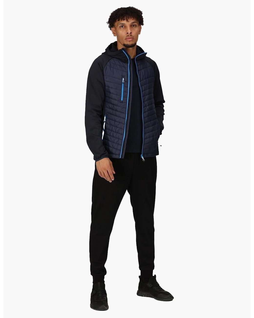 Regatta Blue Navigate Quilted Hybrid Jacket for men