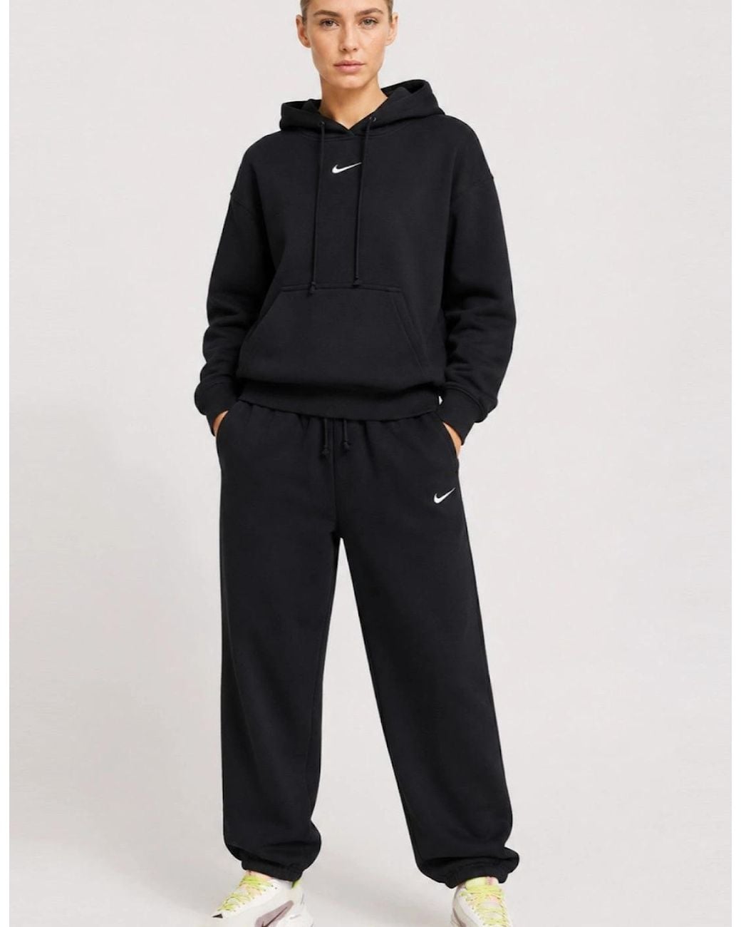 Nike Blue Oversized Phoenix Pullover Hooded Tracksuit