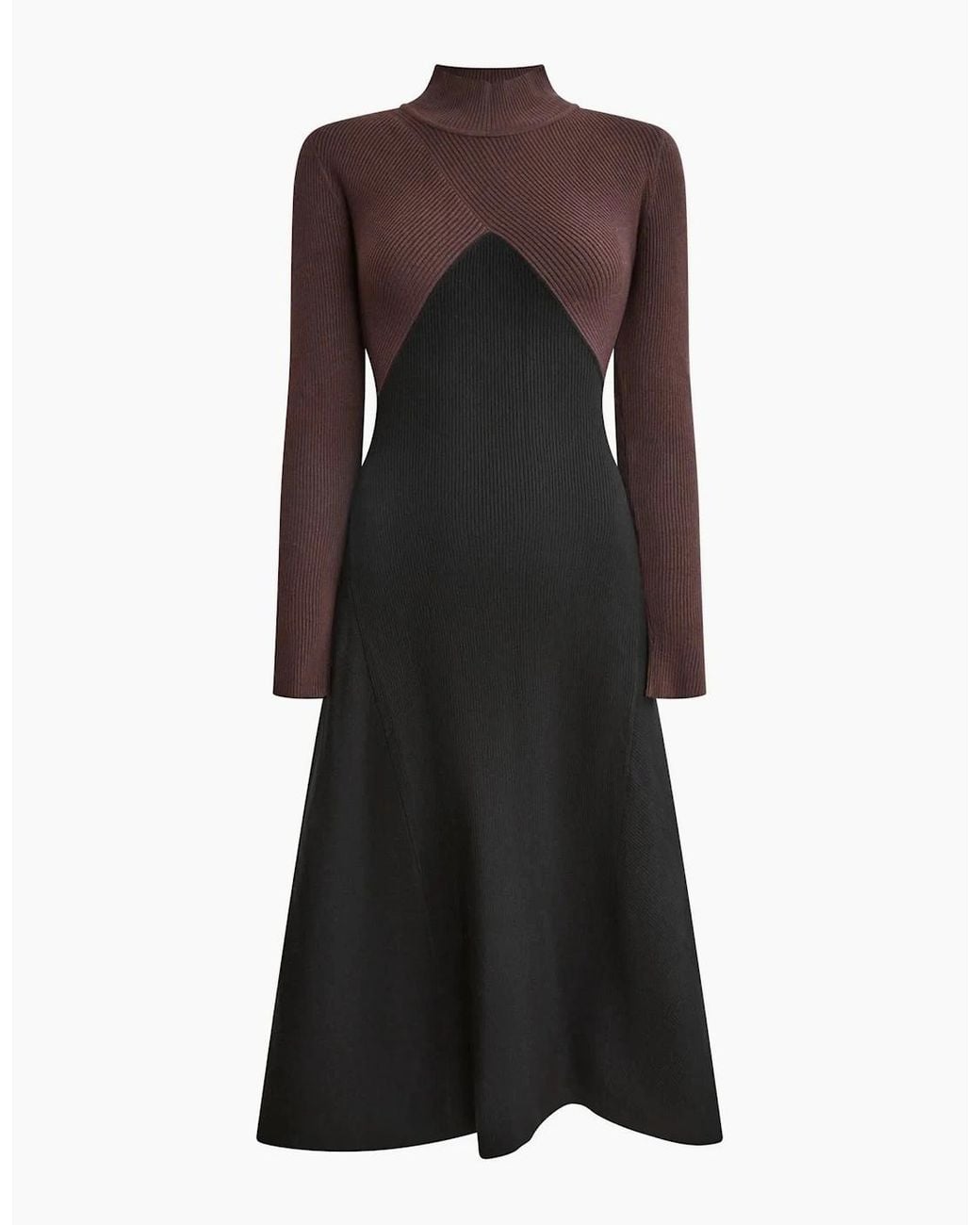 James Lakeland Black Colour-Block Knit Dress