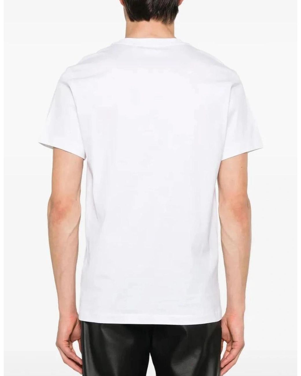 Burberry White Parker Tb Circle Logo T-Shirt for men