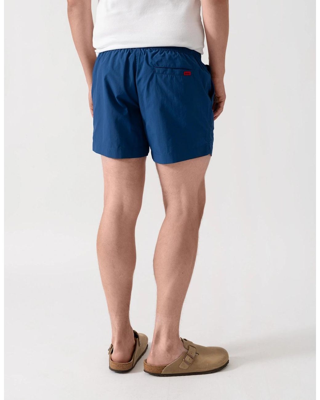 Boss Blue Hugo Dominica Quick-Drying Swim Shorts for men