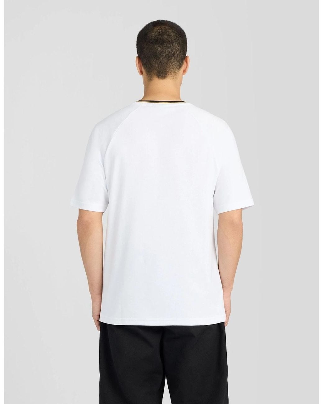 Lyle & Scott White Tipped Track T-Shirt for men