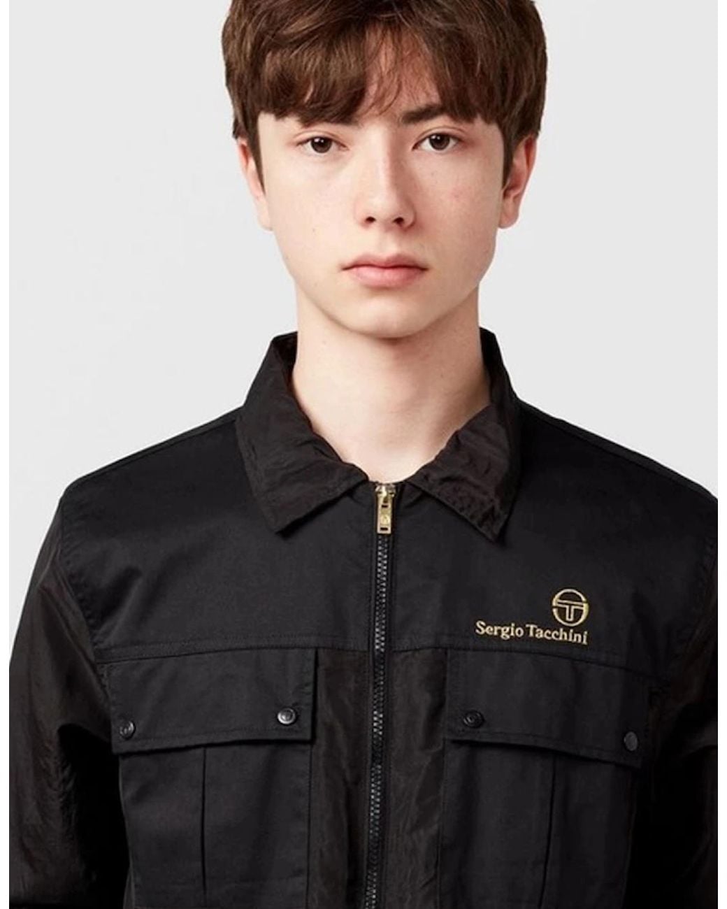 Sergio Tacchini Black Nuno Track Jacket Overshirt