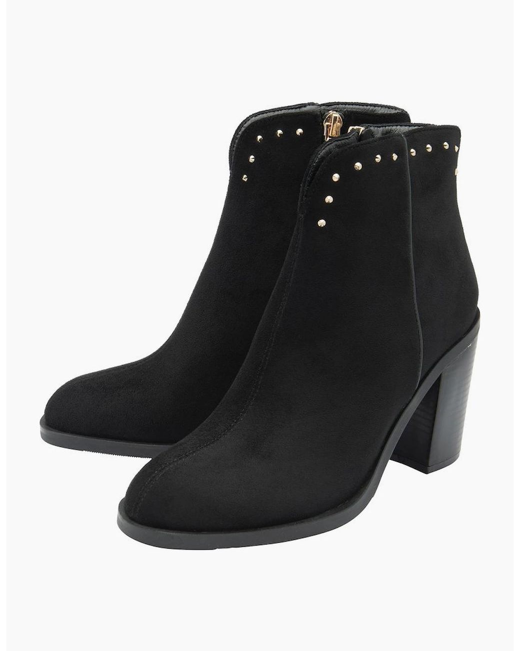 Lotus Black Lucy Ankle Boots