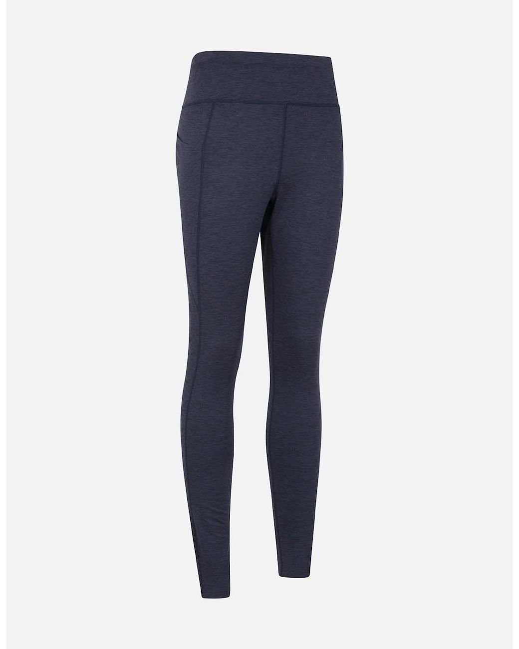 Mountain Warehouse Blue Ladies Contin Trekking Thermal Leggings