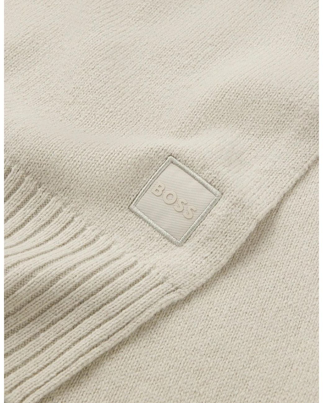 Boss Natural Boss Akaio Knitted Scarf Light