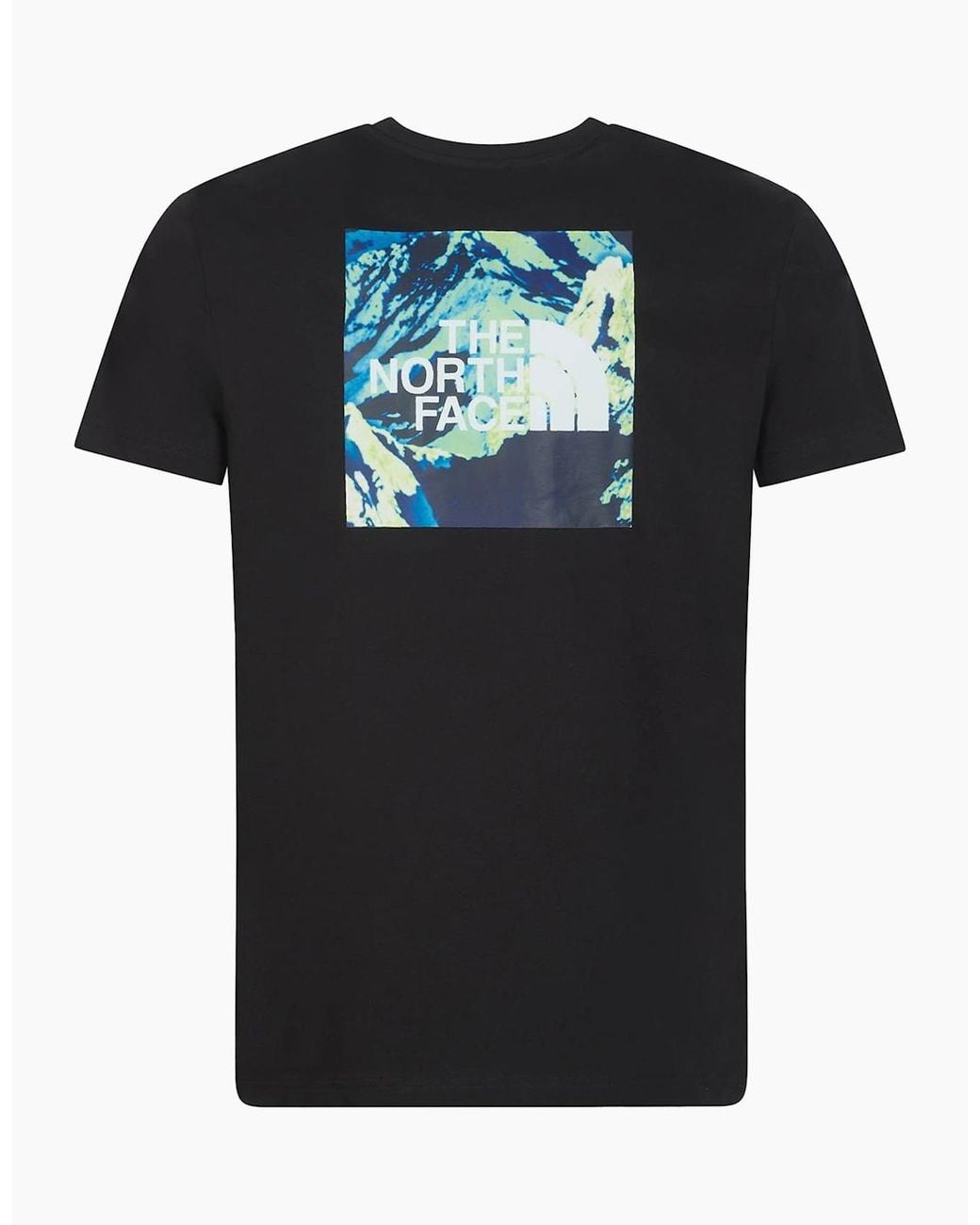 The North Face Black Heat Map T Shirts Short Sleeve Crew Neck Tee for men