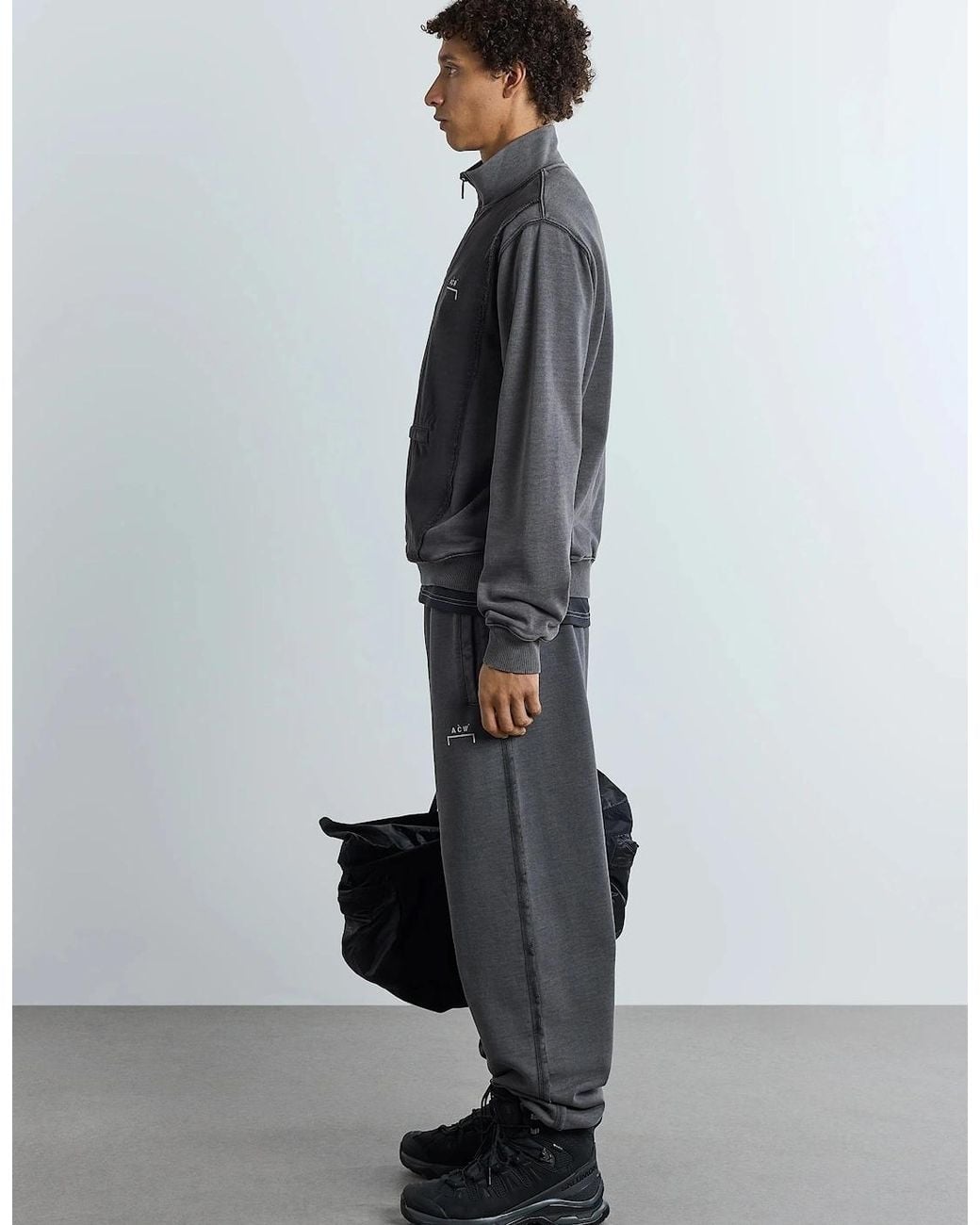 A_COLD_WALL* Black Leigh 1/4 Zip Sweatshirt for men