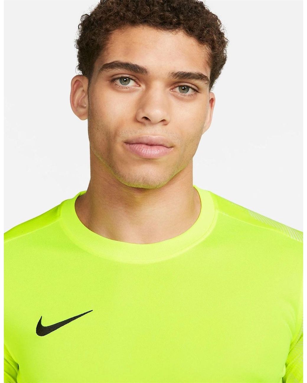 Nike Green Dri-Fit Crew Neck Long Sleeve Slim Fit Jersey for men