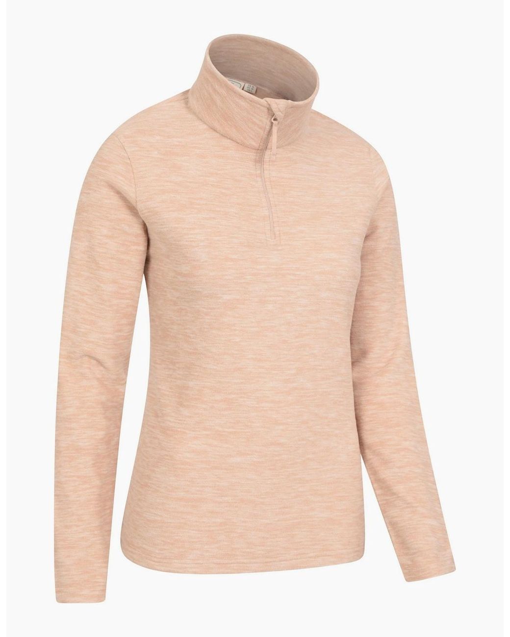 Mountain Warehouse Natural Ladies Snowdon Melange Fleece Top