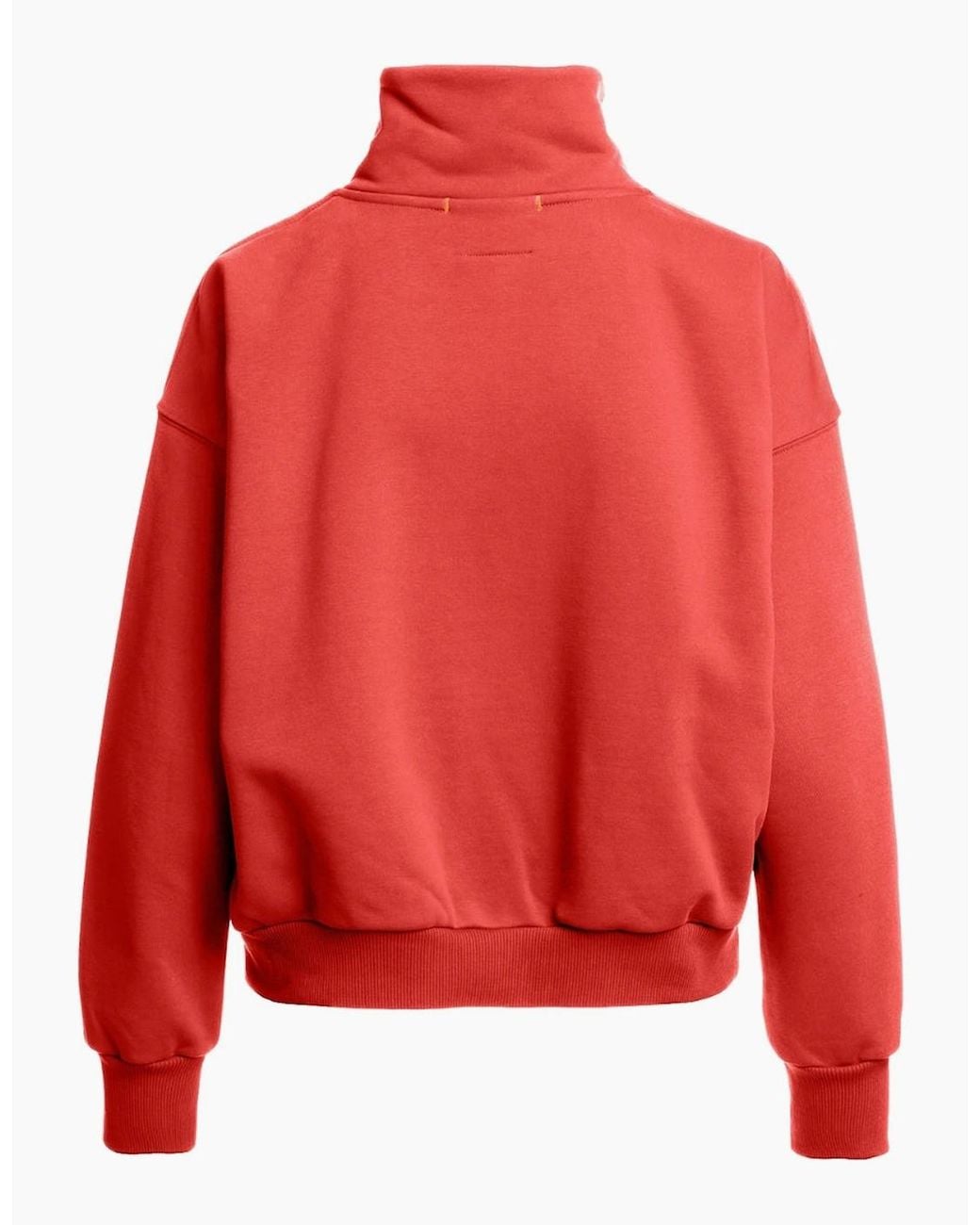 Parajumpers Red Zendaya Cherry Half Zip Sweatshirt