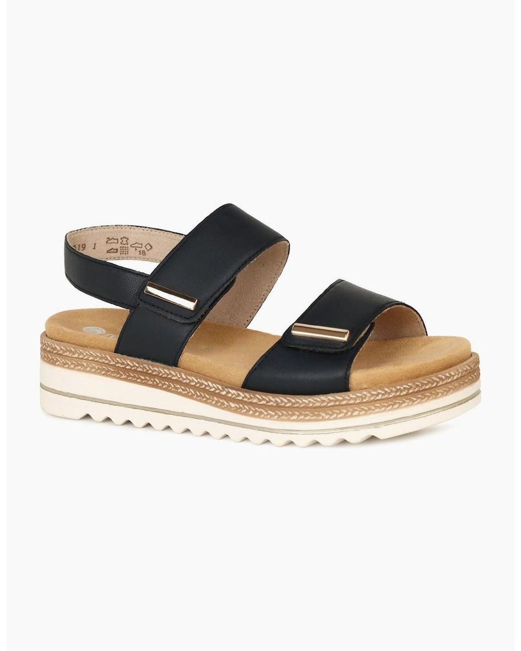 Remonte Black Anika Sandals