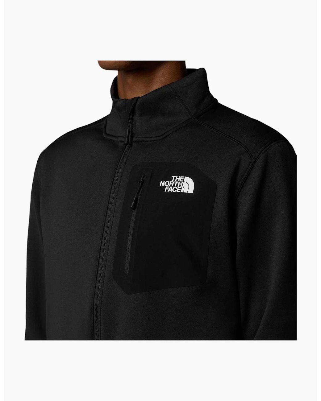 The North Face Black Jacket M Crest Full Zip Fleece Jacket Sportswear for men