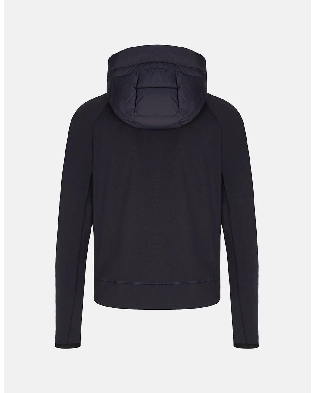 Moncler Blue Hybrid Zip Hooded Cardigan for men