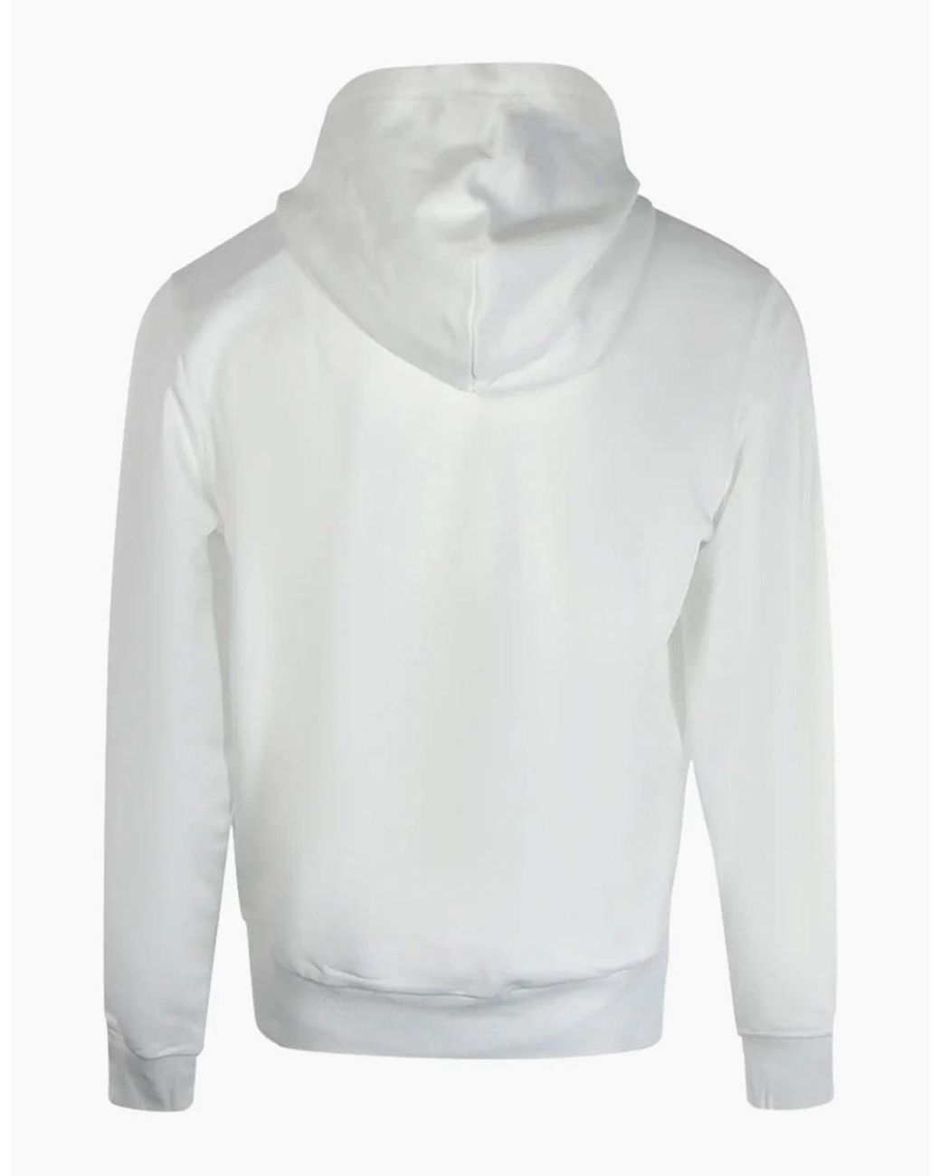 DIESEL White Arrow Logo Bright Hoodie for men