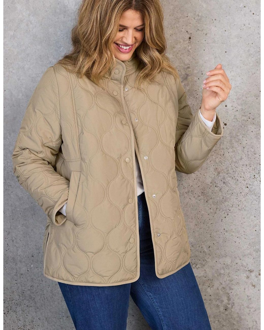 Live Unlimited London Blue Stone Quilted Jacket