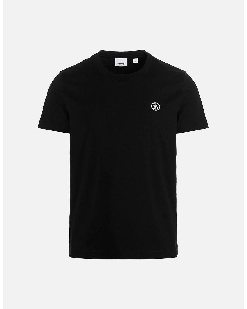 Burberry Black Parker Tb Circle Logo T-Shirt for men