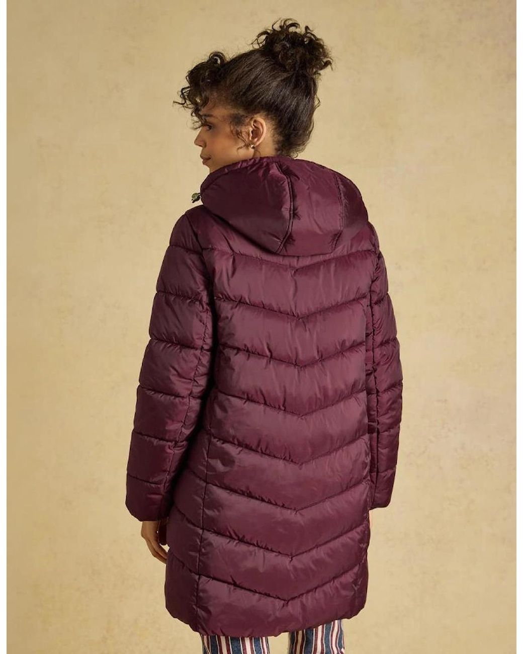 Joules Red Moorsdale Puffer Jackets Port