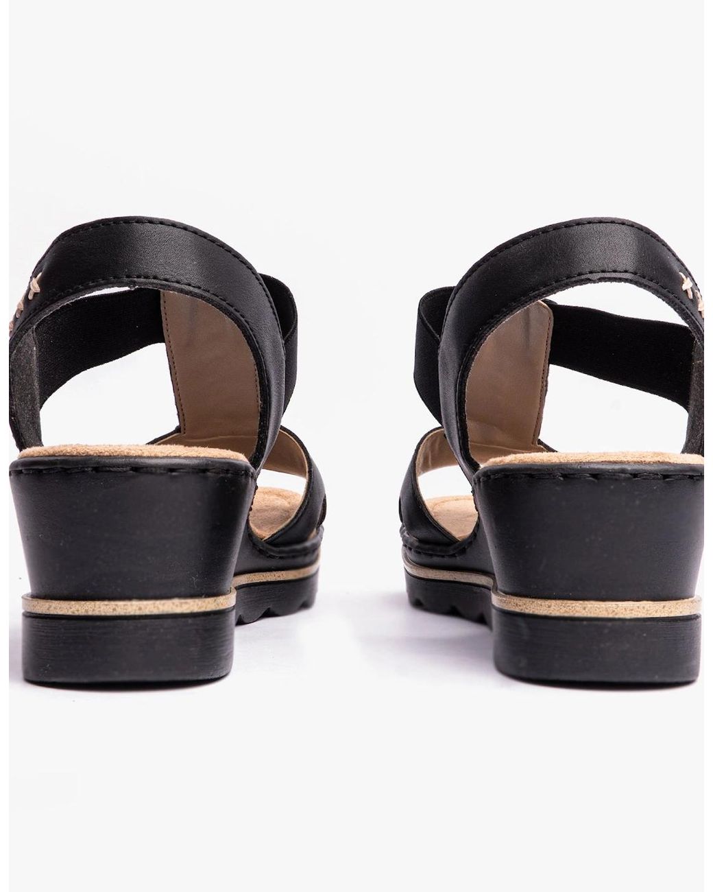 Rieker Black 67498-00 Sandals