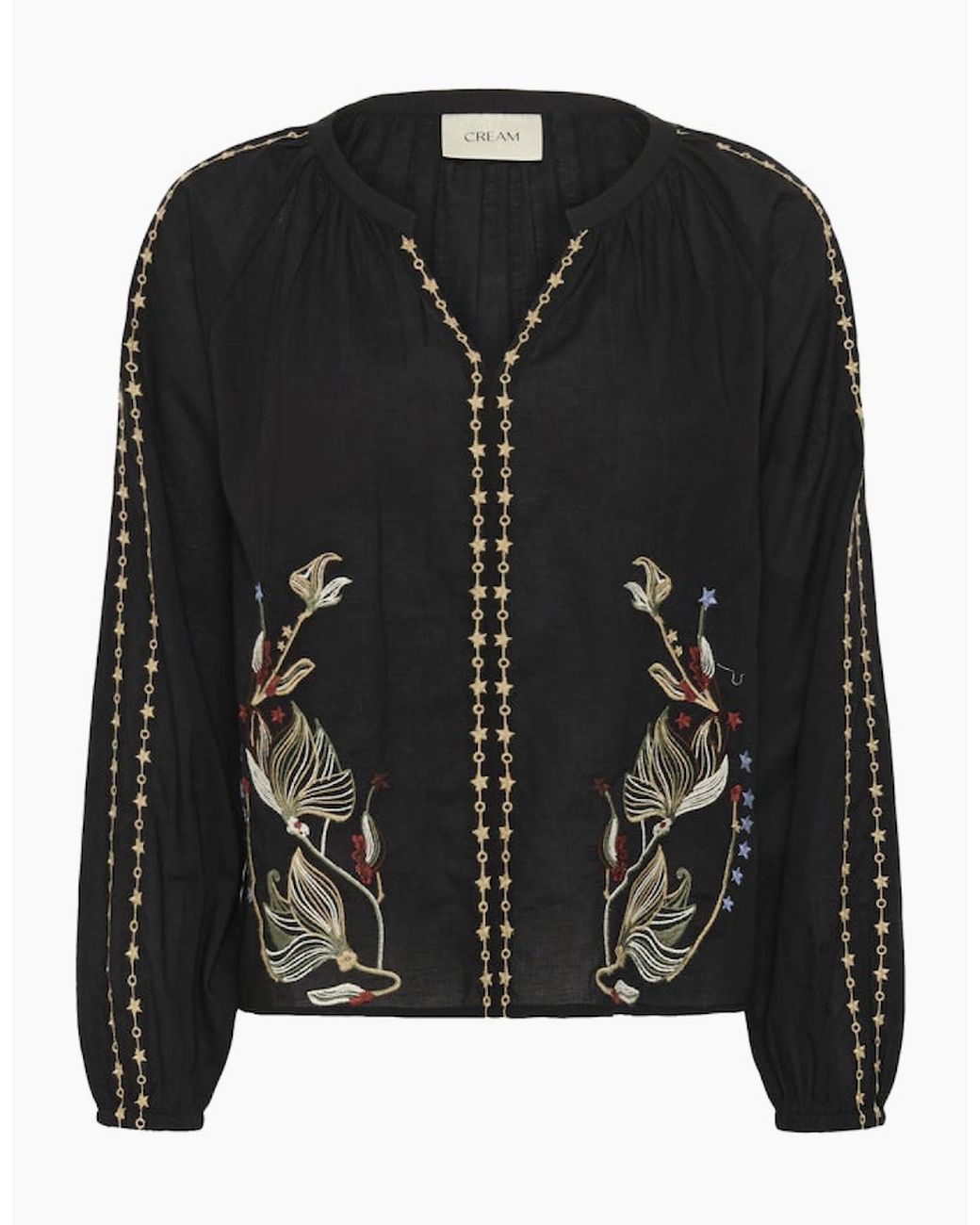 Cream Black Reno Blouse