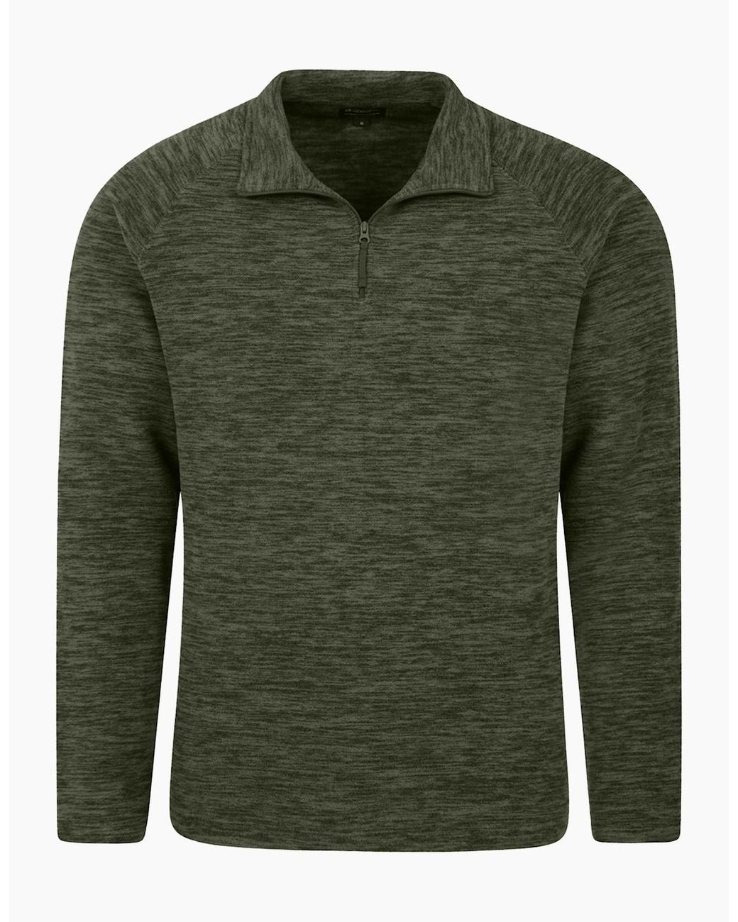 Mountain Warehouse Green Snowdon Ii Fleece Top for men