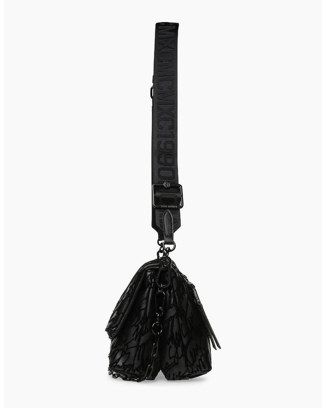 Steve Madden Black Rectangle Shape Cross Body Bag With Chain