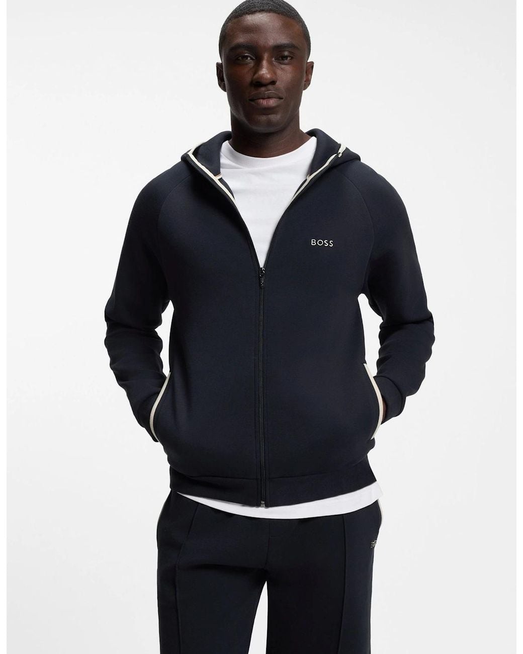Boss Blue Boss Sense Hooded Jacket 403 Dk for men